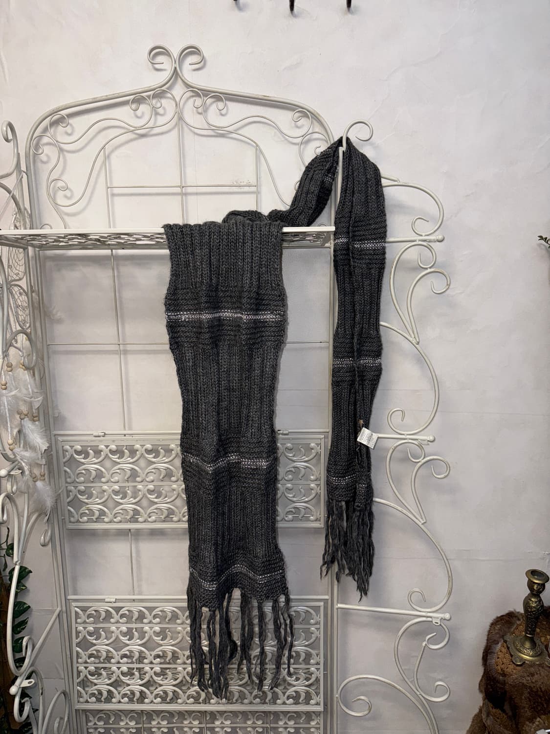 Sandro charcoal wool alpaca muffler 상품이미지1