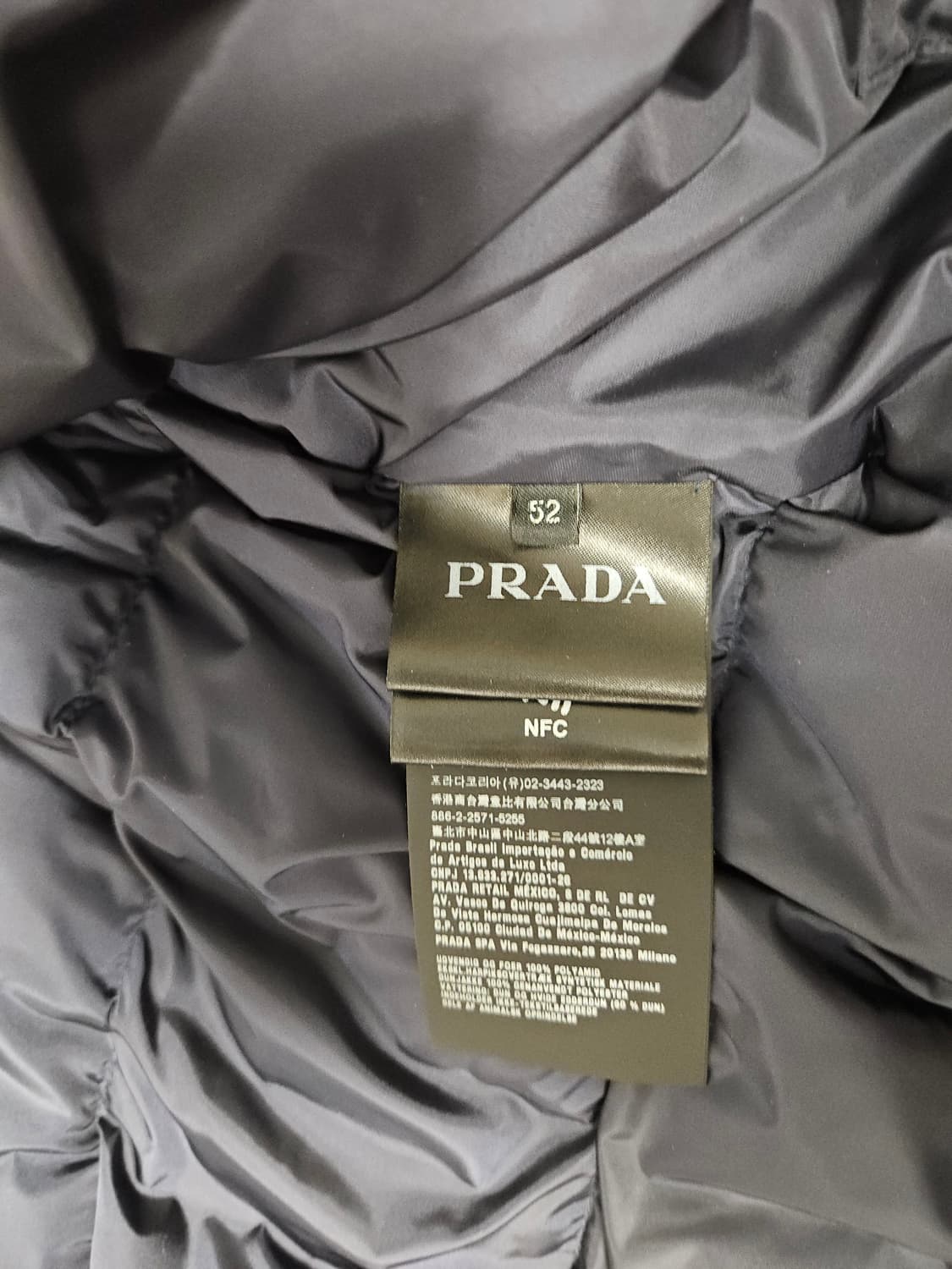 프라다 패딩 네이비 52 상품이미지10