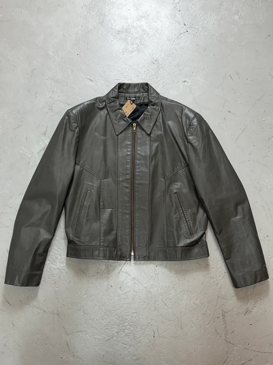 80's 시어스 크롭 레더자켓 빈티지 레더 자켓 상품이미지1