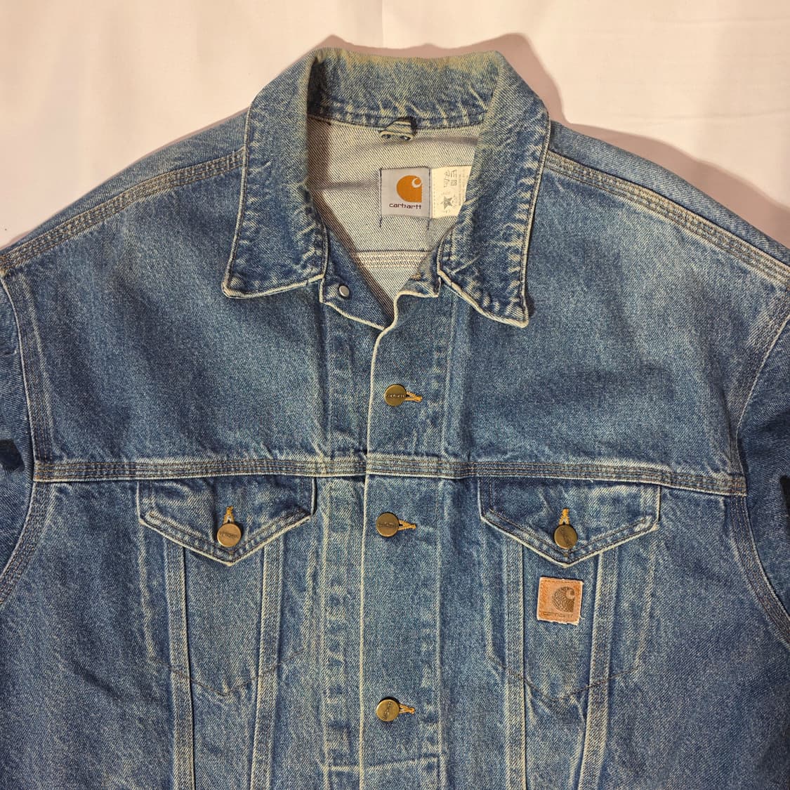 [L]90s 칼하트 CARHARTT 데님 트러커 자켓 청자켓 상품이미지4