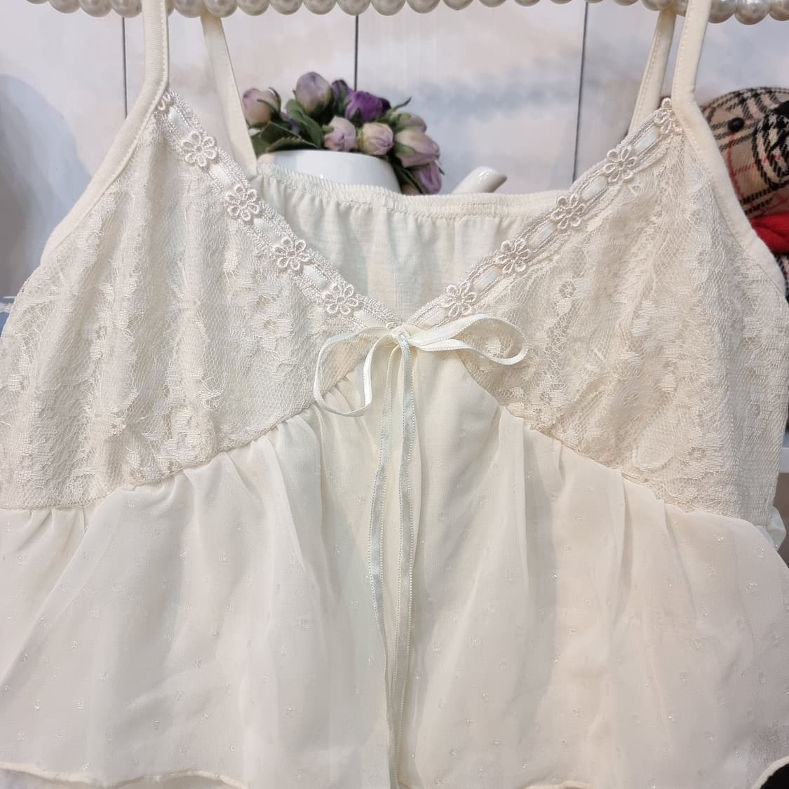 레이스 캉캉 나시 블라우스 상품이미지2