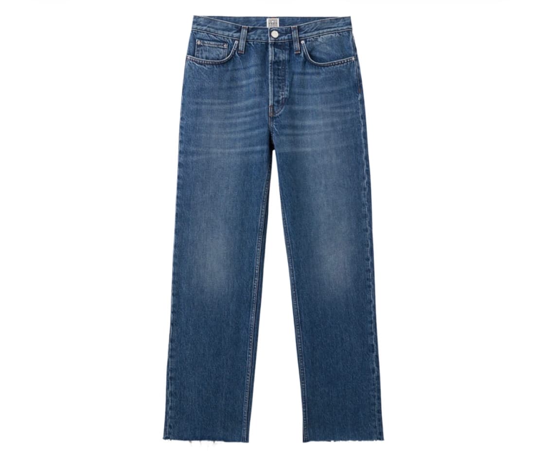 토템 클래식 컷 데님 미드 블루 상품이미지3