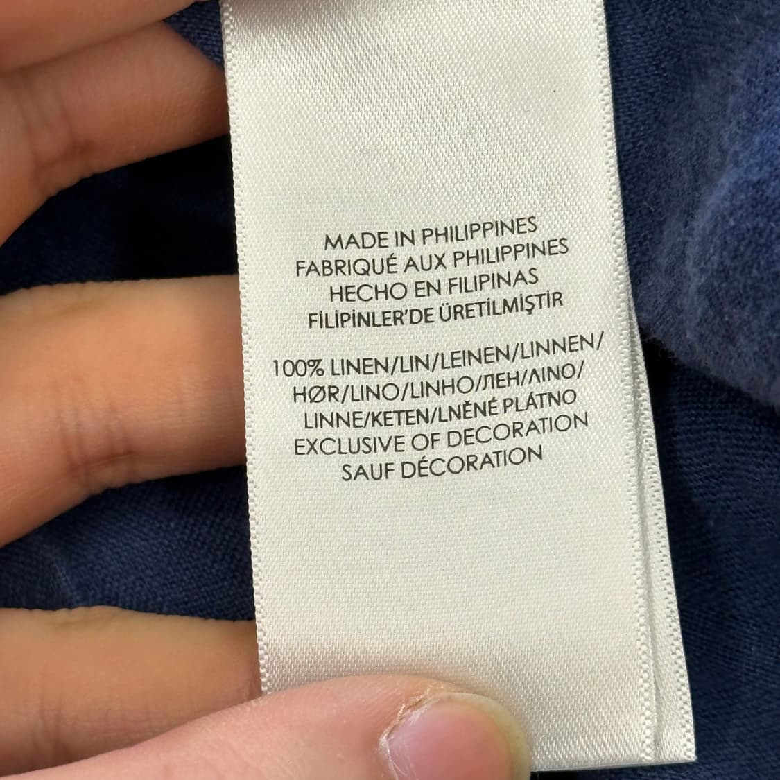🫶🏻 폴로 랄프로렌 클래식핏 네이비 린넨 셔츠 🫶🏻 상품이미지5