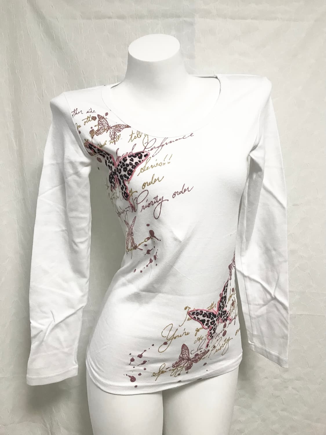 빈티지 갸루 펑크 벨벳 글리터 롱슬리브 탑 상품이미지2