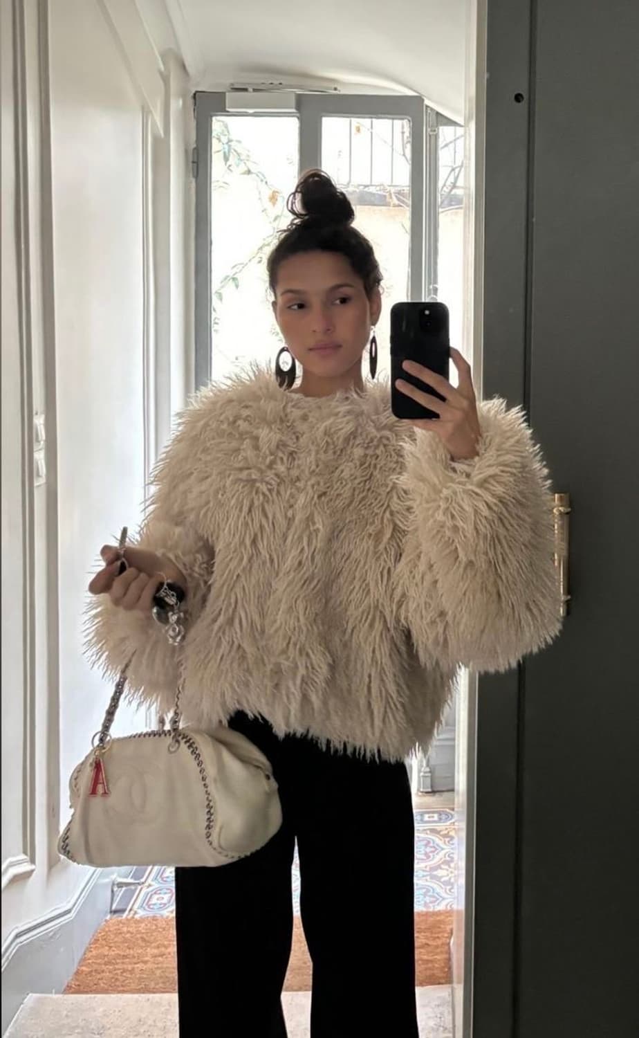 자라 아이보리 퍼자켓 상품이미지3