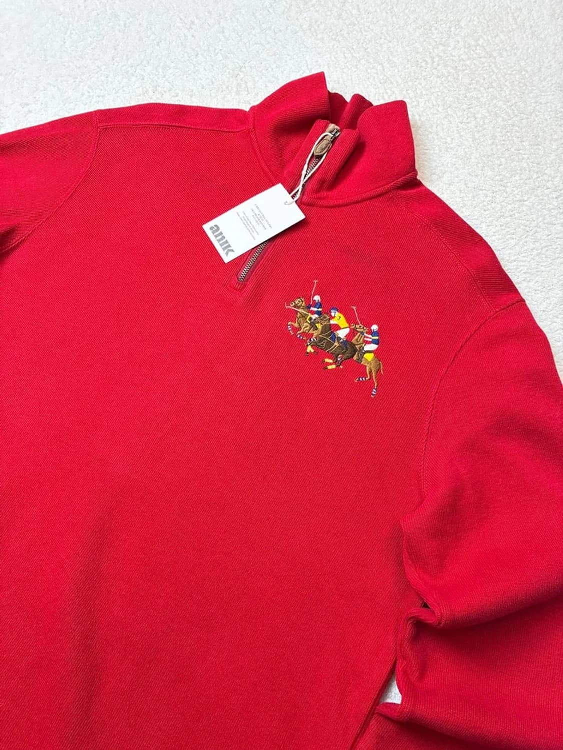 폴로 랄프로렌 00's 자수 로고 스웻 쿼터 집업 PN5944    상품이미지2