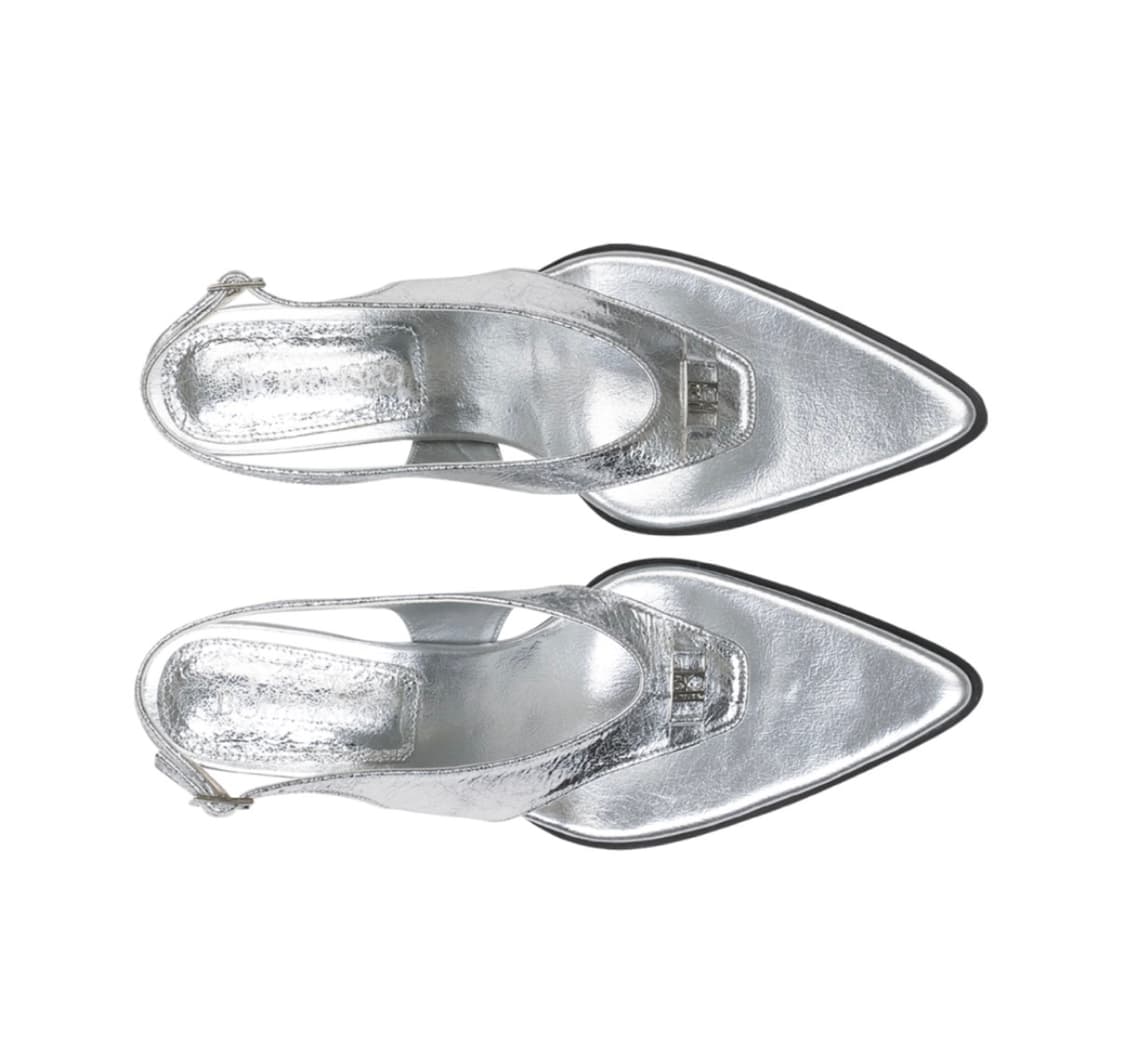 보헤미안서울 플립플랍 레더 힐 실버 245 상품이미지1