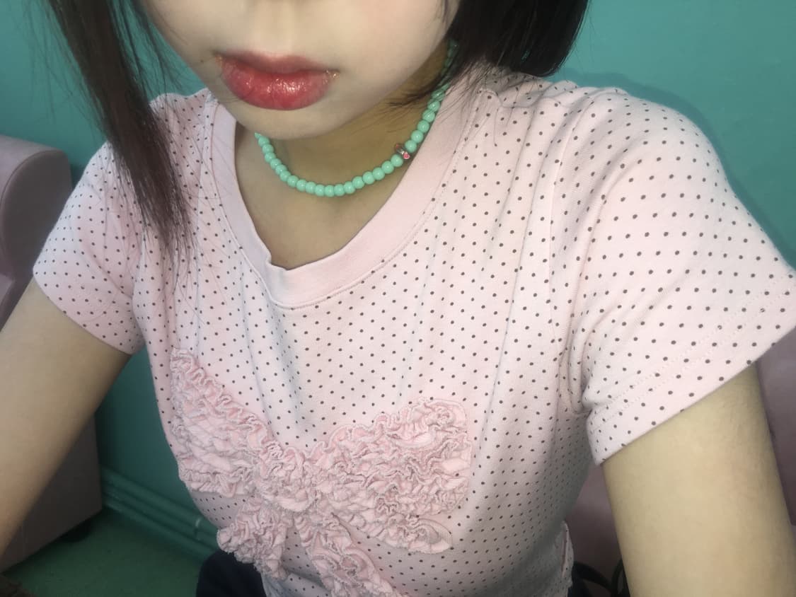 Viburnum shop 민트 하트목걸이 (재고하나) 상품이미지3