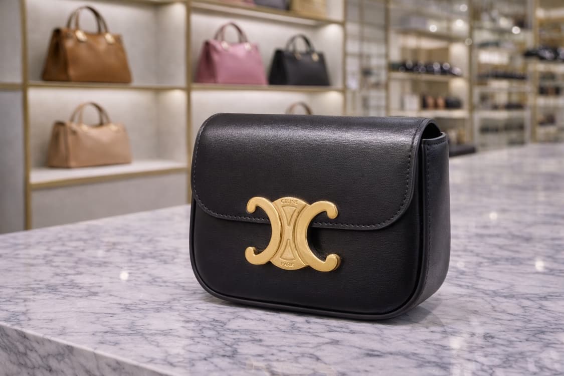 [S급] 셀린느 클로드 샤이니 카프스킨 백 미니 블랙 판매합니다!!! 상품이미지1