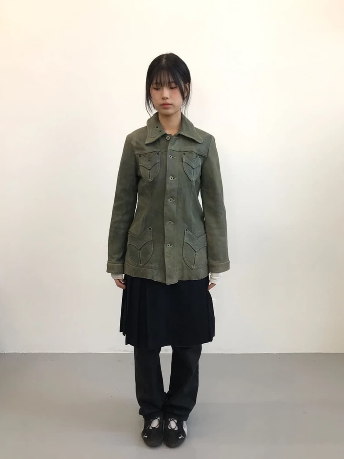 Horsehide Leather Vintage Jacket 상품이미지1