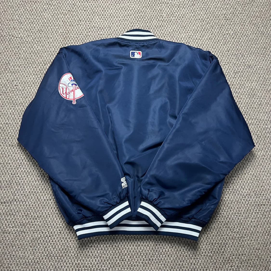 스타터 뉴욕 양키즈 스타디움 봄버 자켓 네이비 M 상품이미지2