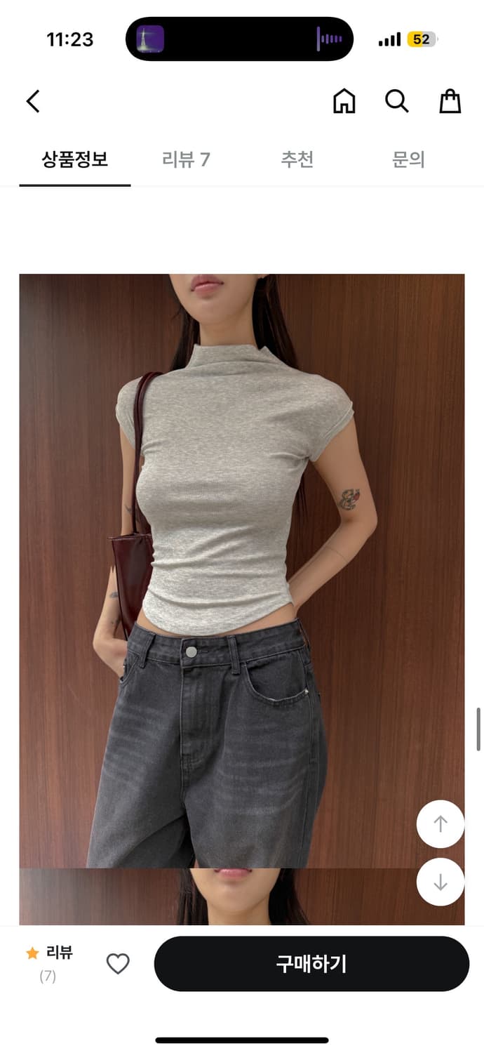 여름 하객룩 드레이프 캡소매 폴라 나시 화이트 상품이미지1