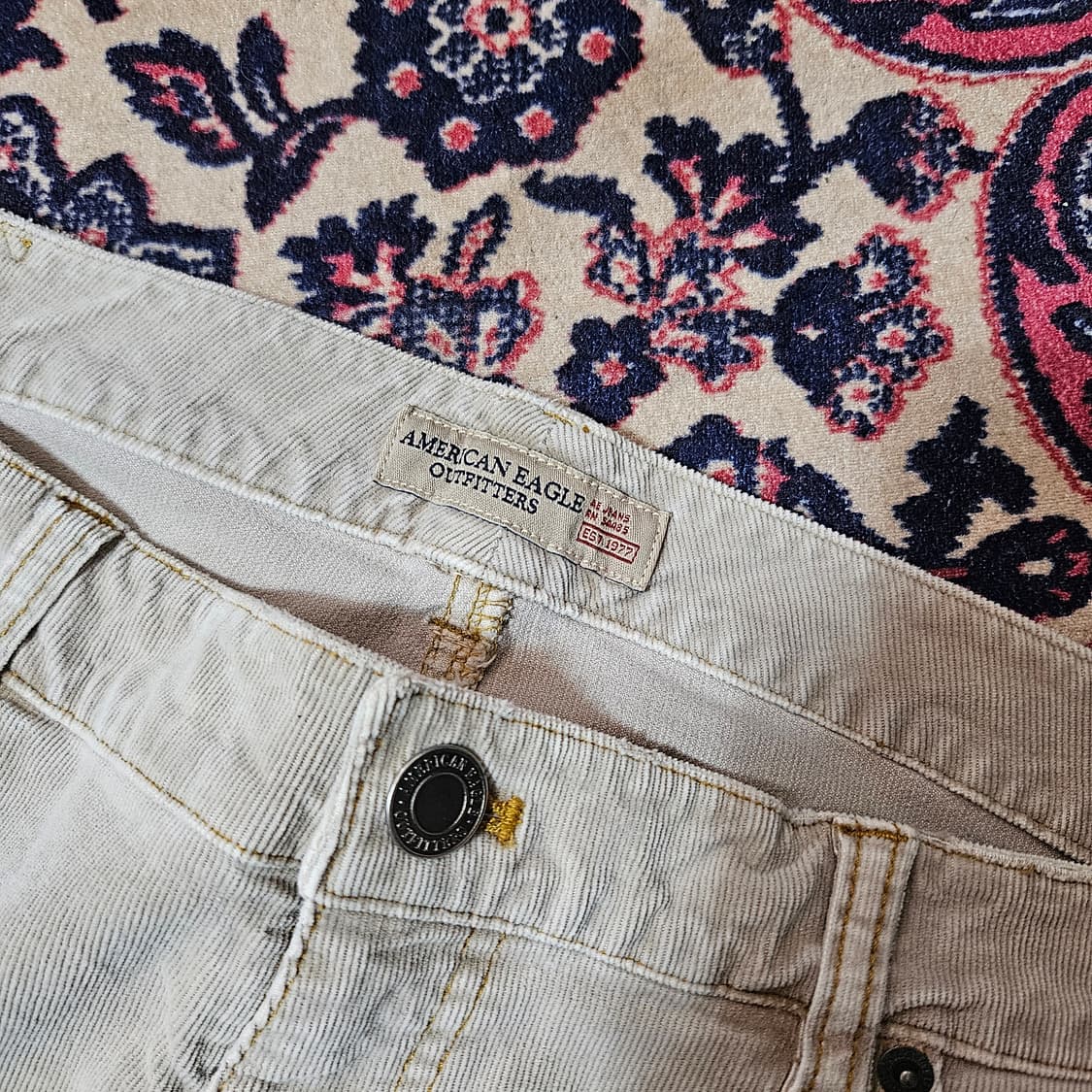 아메리칸이글 아웃피터스 빈티지베이지 골덴 부츠컷 팬츠 상품이미지6