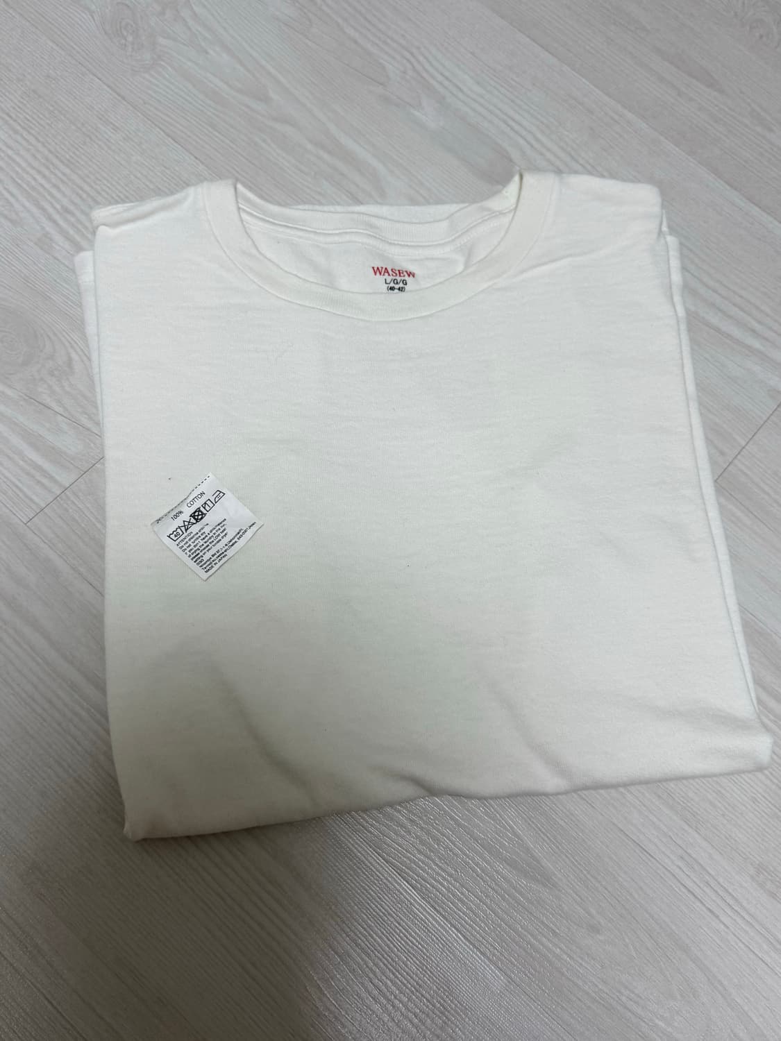 WASEW CREW NECK S/S PACK TEE (White) L 상품이미지1