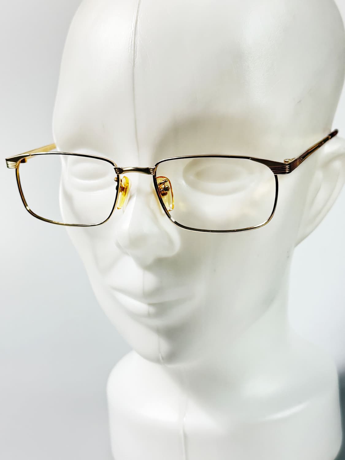 90s P.S.C FASHION 골드 메탈 슬림 스퀘어 빈티지 안경 상품이미지8