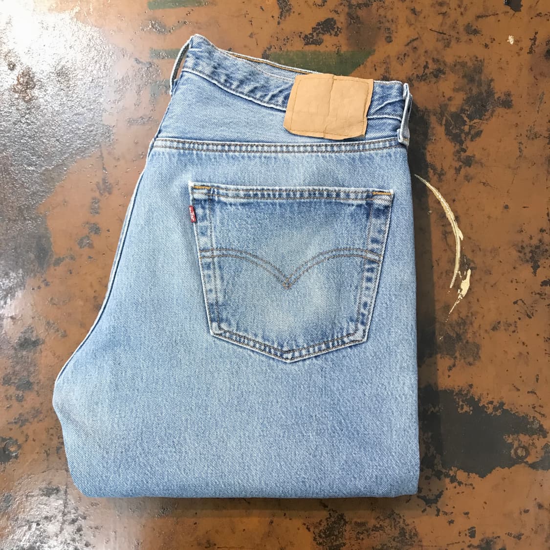 USA 리바이스 501 연청 데님 팬츠 허리 37  상품이미지1