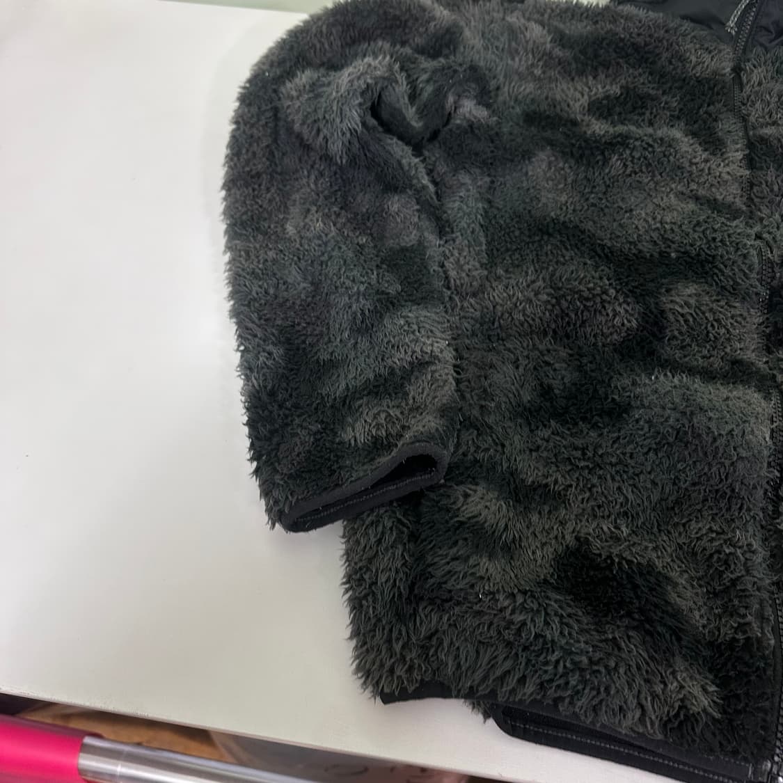 M 컬럼비아 블랙 카모 밀리터리 후리스자켓 상품이미지3