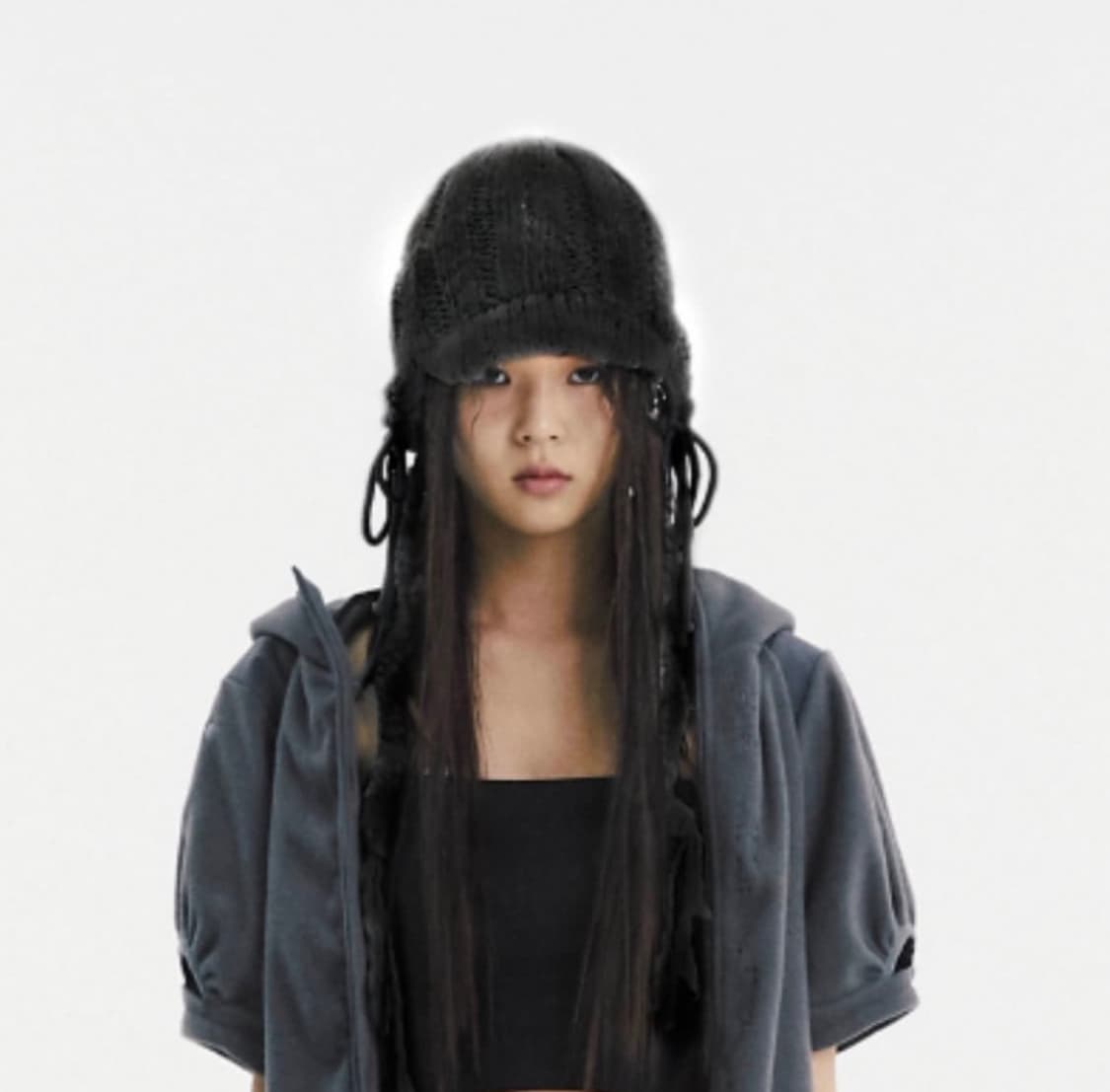 OJOS 브레이디드 이어플랩 비니 상품이미지3