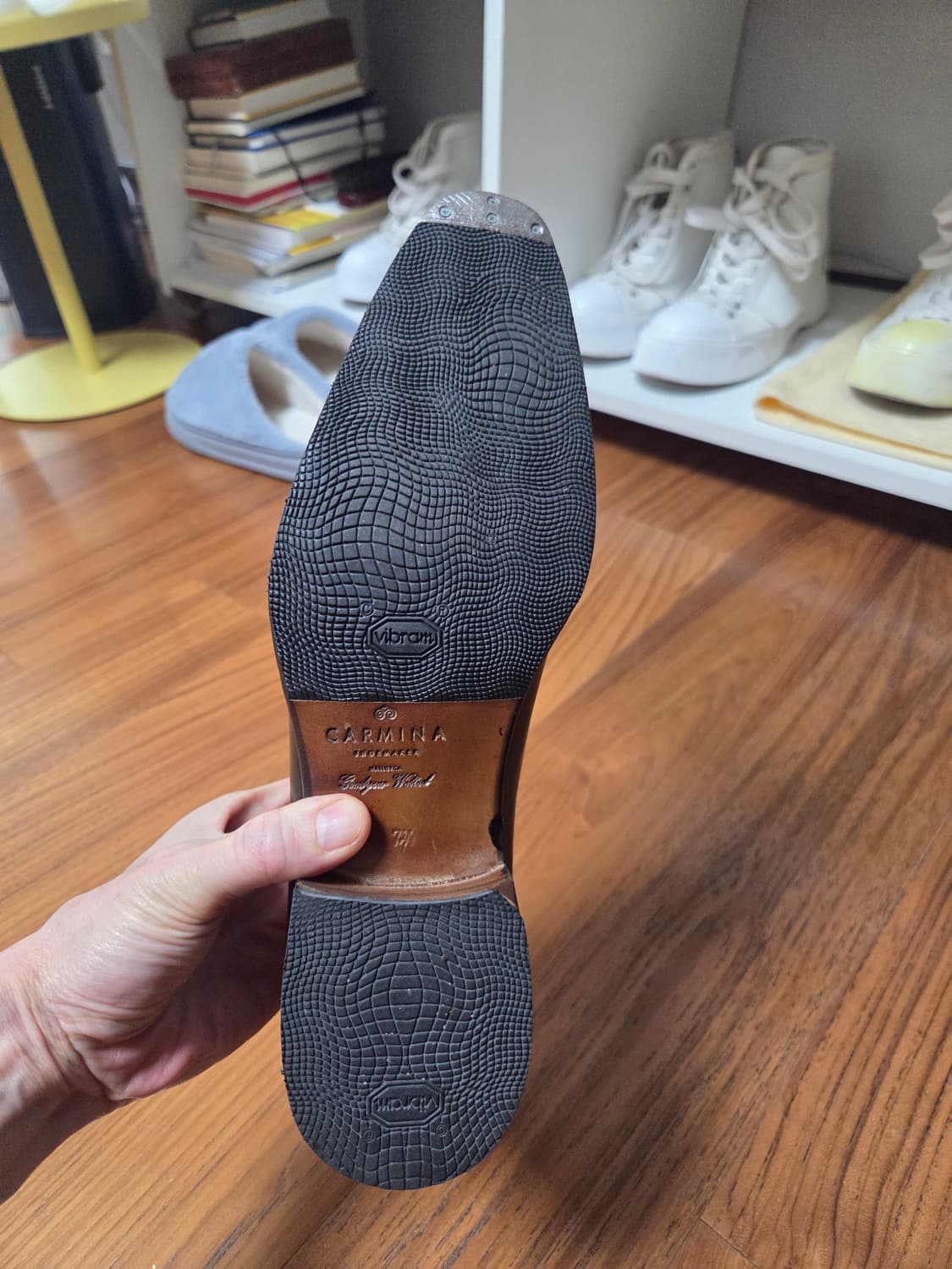 Carmina 블랙 캡토 옥스포드 남성 구두 상품이미지4