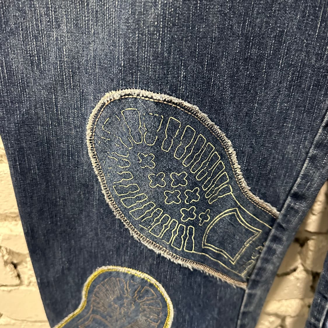 RAW BLUE 디테일 데님 배기 진 상품이미지6