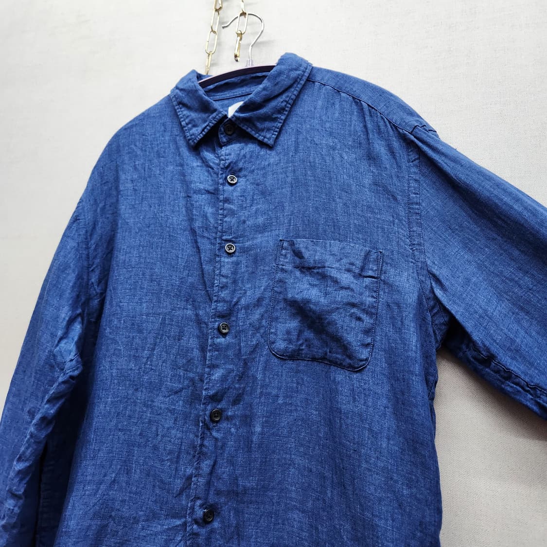 유니클로 원포켓 린넨 셔츠 L(L) 상품이미지3