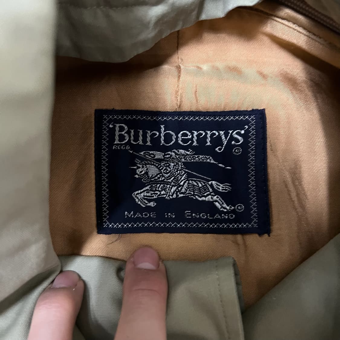 버버리 런던 안간 내피 싱글 트렌치코트 M/95  상품이미지4