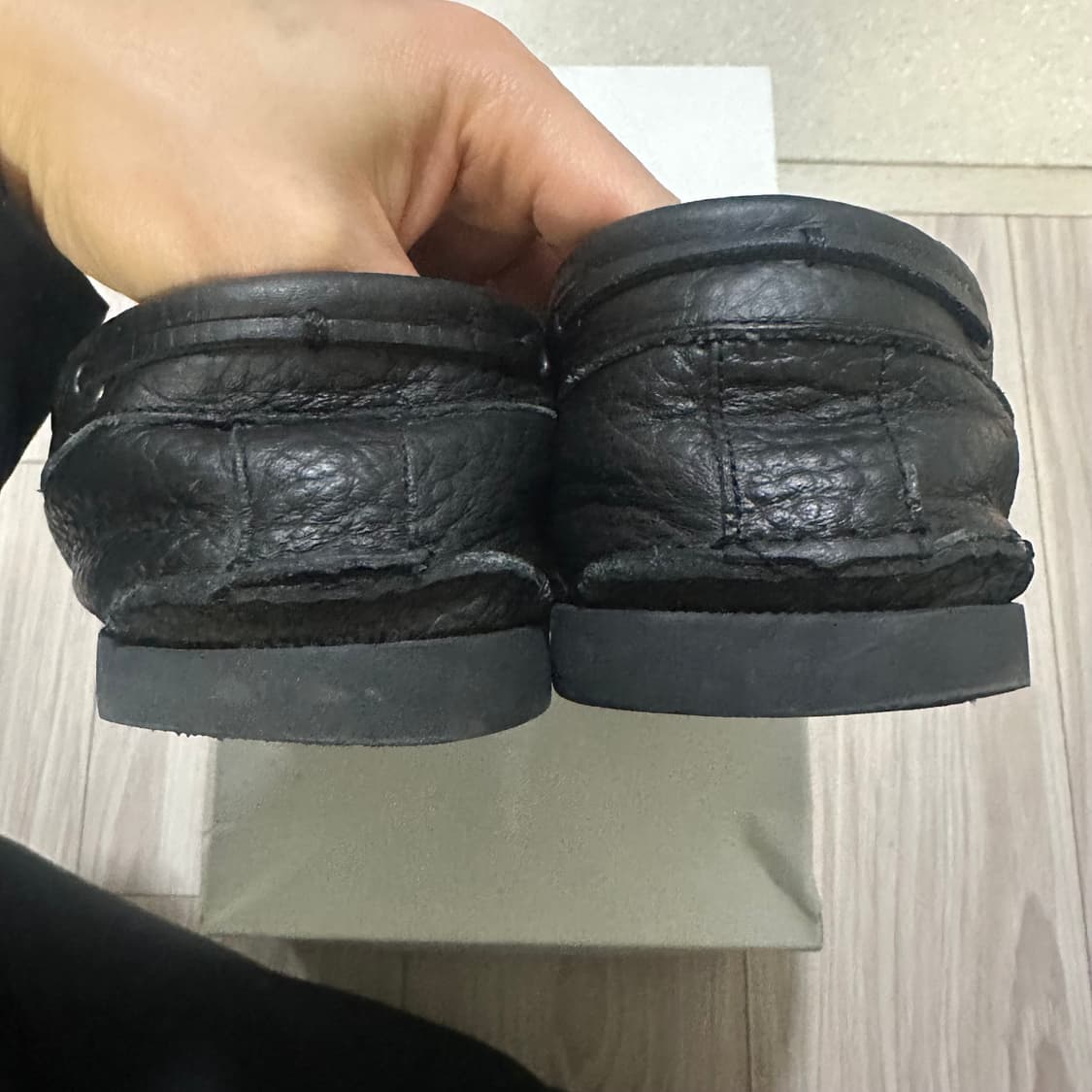 cos 코스 그레인 레더 보트슈즈 상품이미지5