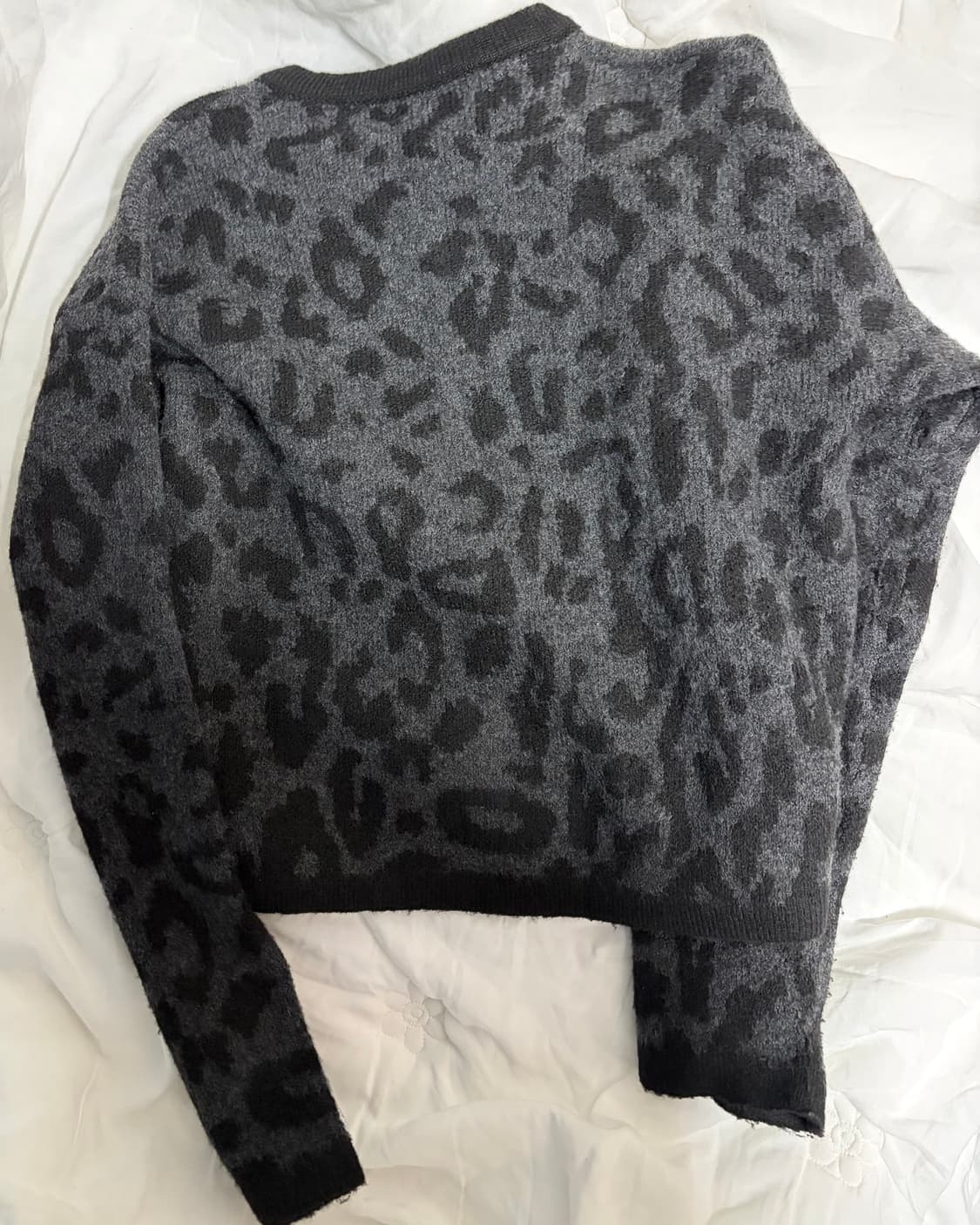 원더원더 노나 레오파드 호피 브러쉬 니트 가디건 상품이미지3