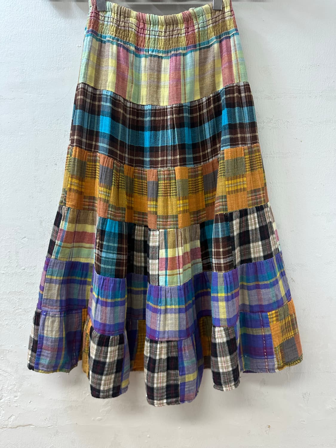 일본빈티지 패치 조각패치 리얼패치 2way 스커트 원피스 상품이미지3