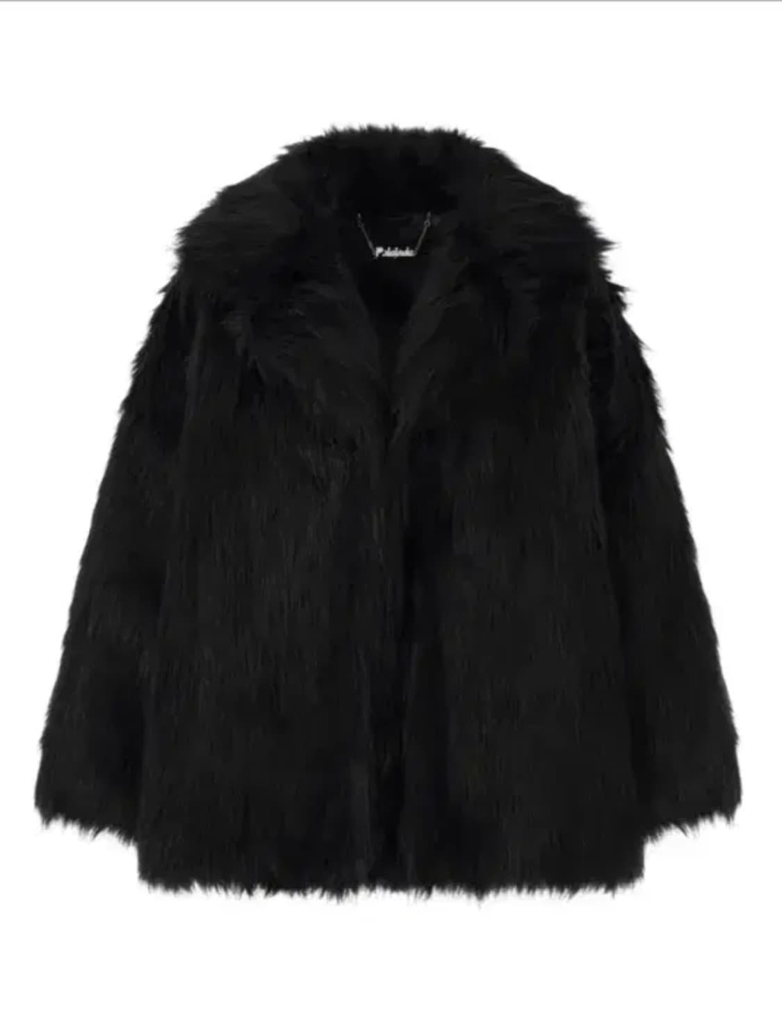 페일제이드 퍼자켓 overfit fur jacket black 상품이미지1