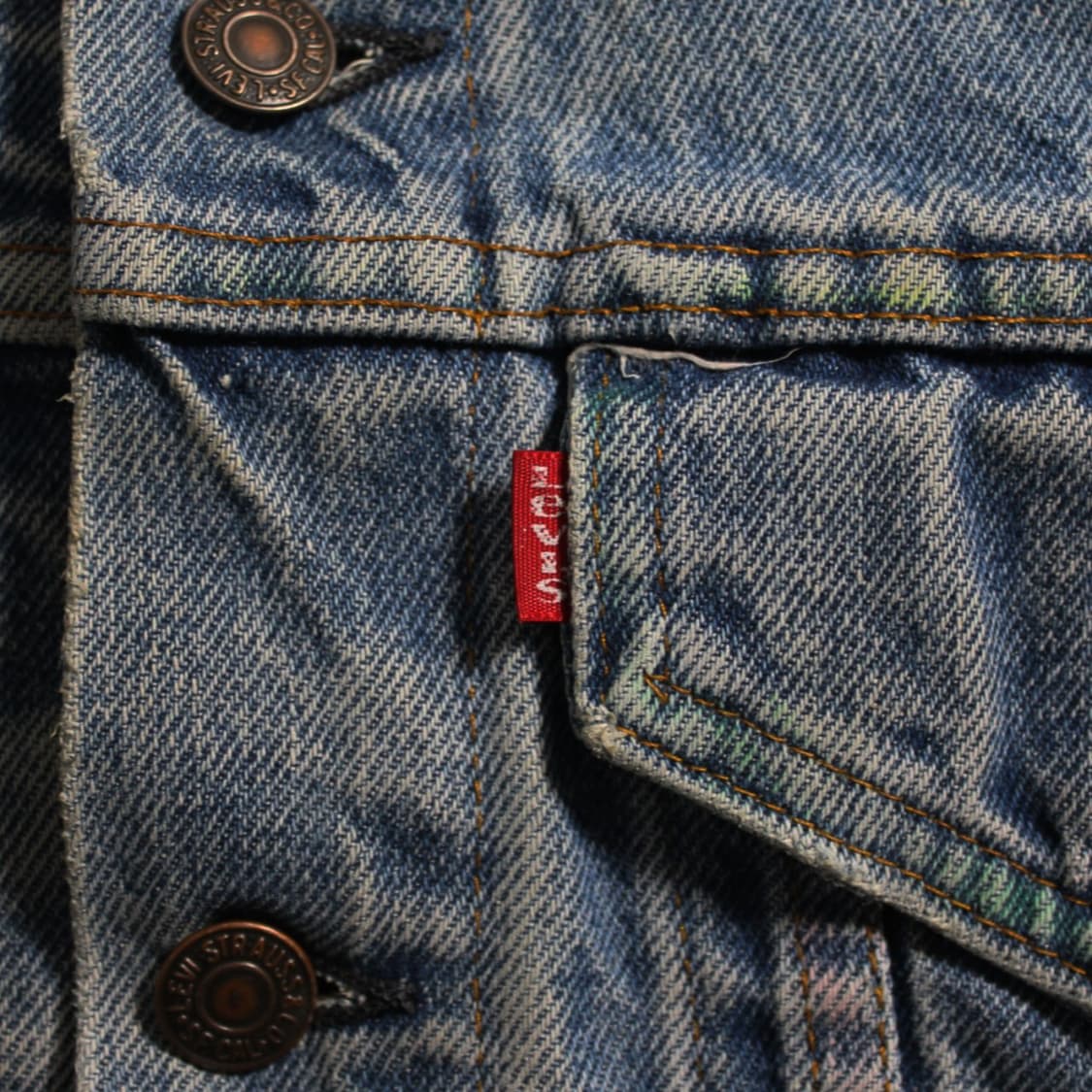 70's Levi’s 리바이스 USA 데님 트러커 자켓 L031 상품이미지4