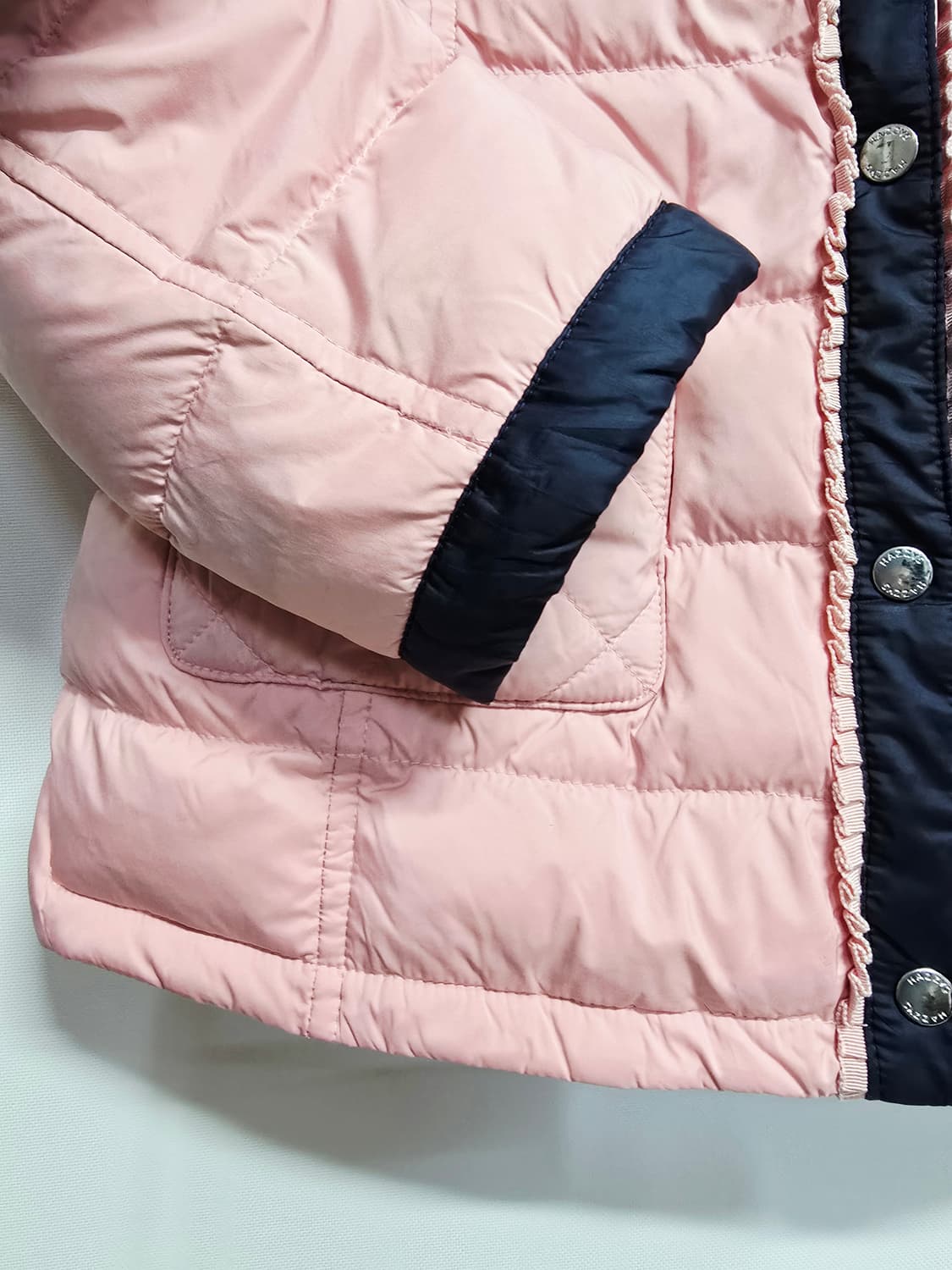 헤지스키즈 핑크 다운패딩 점퍼145 상품이미지3
