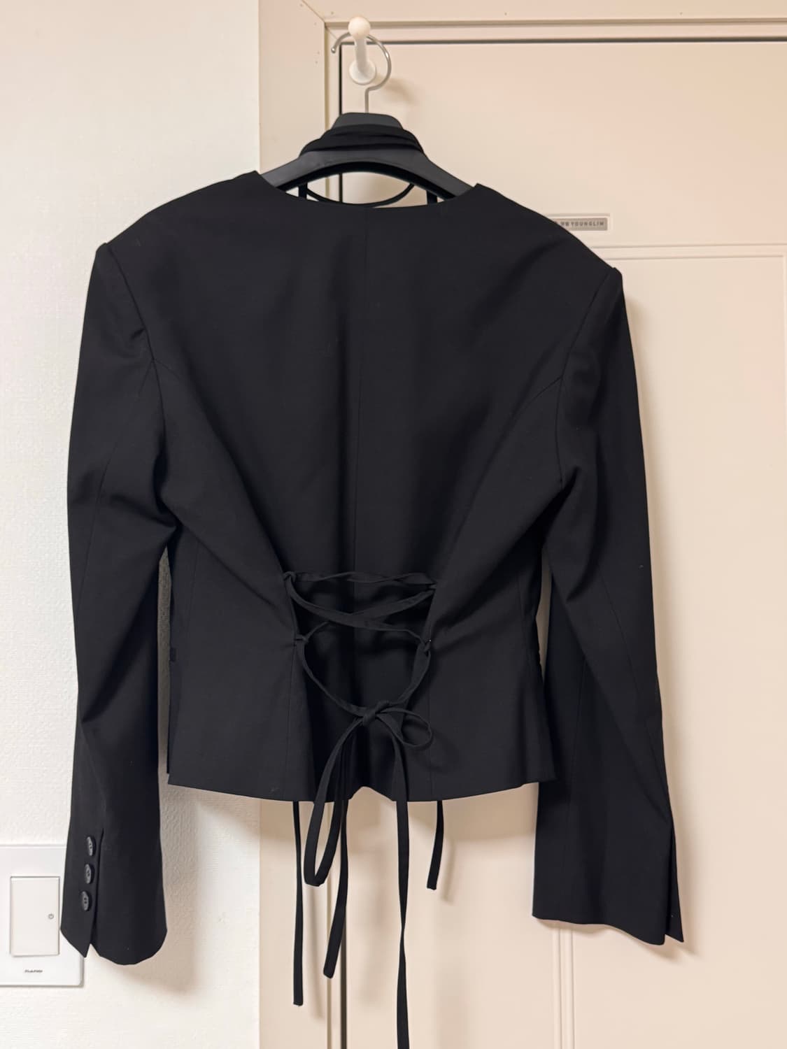 시그레이트 버튼 레이스 업 자켓 sigreat 상품이미지2