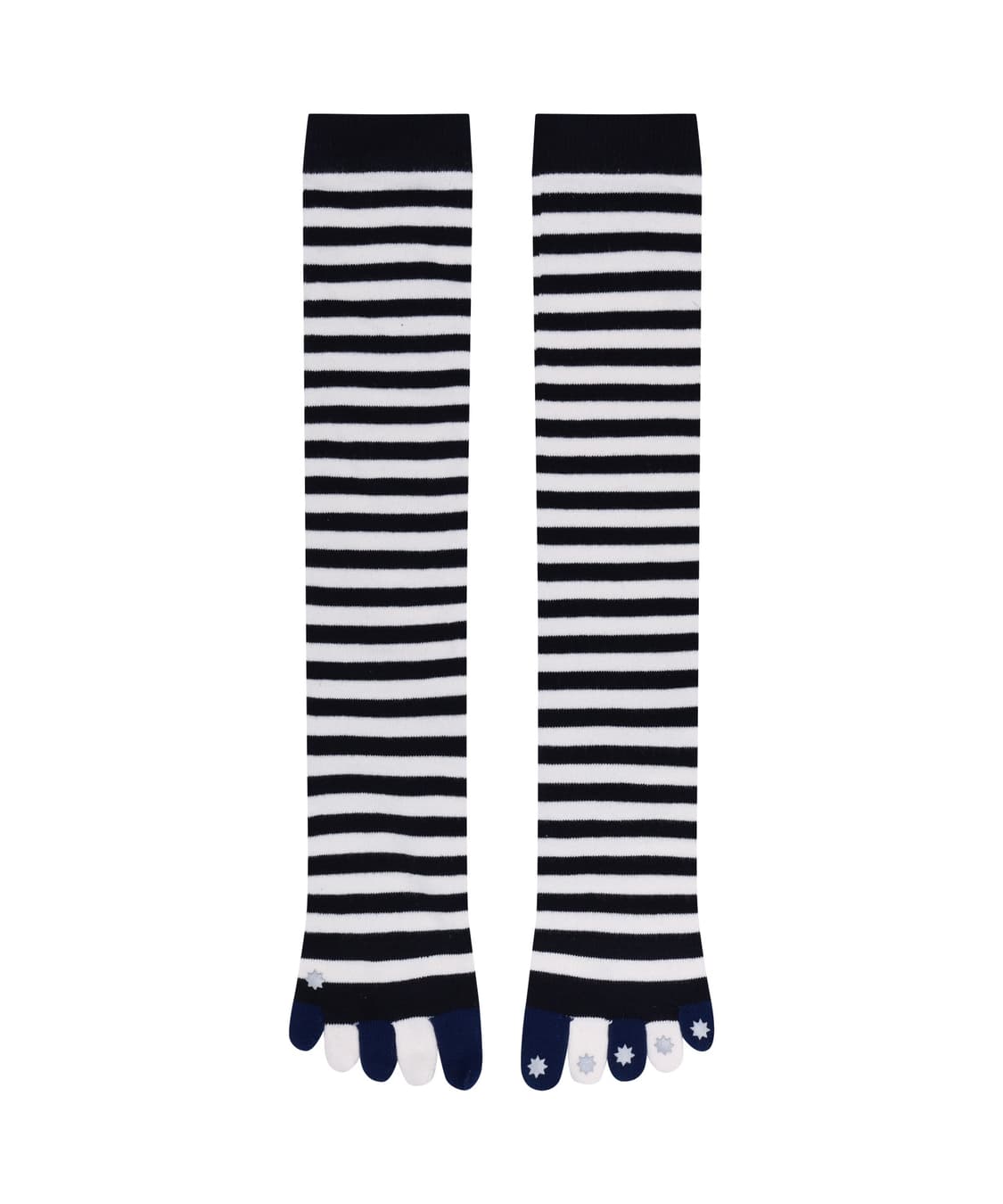 STRIPE FIVE-TOE SOCKS BLACK 상품이미지1