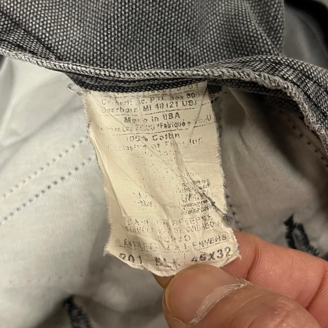 Carhartt 더블니 오버롤 (~40“) 상품이미지8