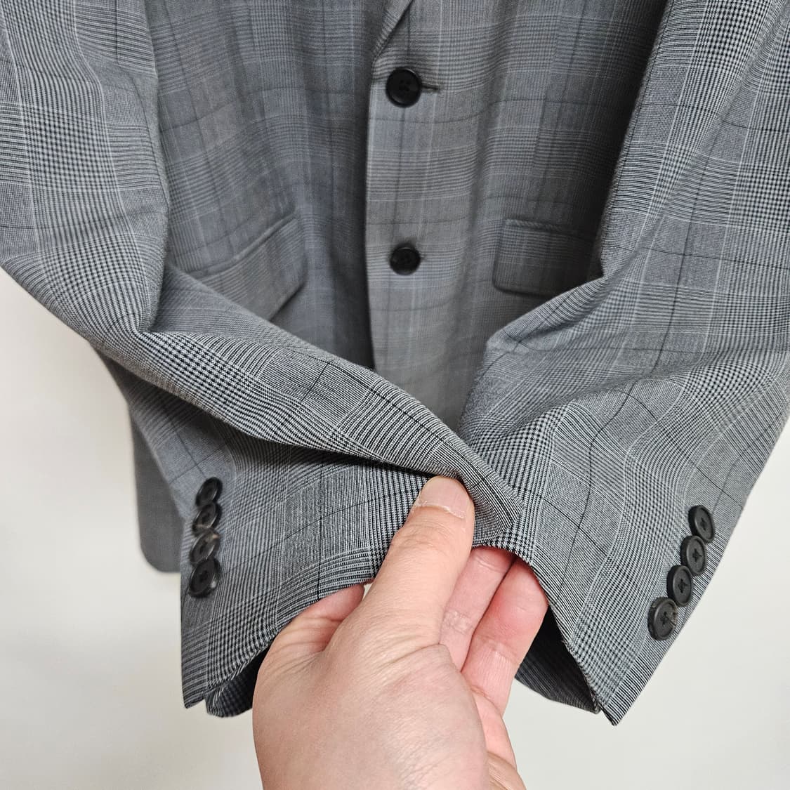 무신사스탠다드 체크 블레이저 자켓 XL 상품이미지3