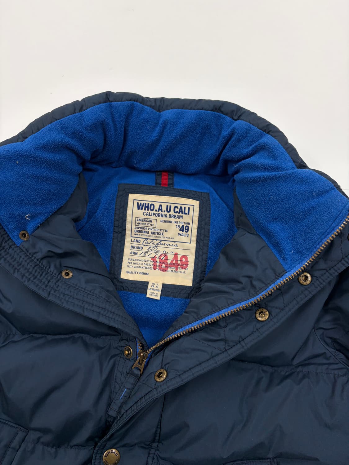 WHO A U 네이비 다운패딩 상품이미지4