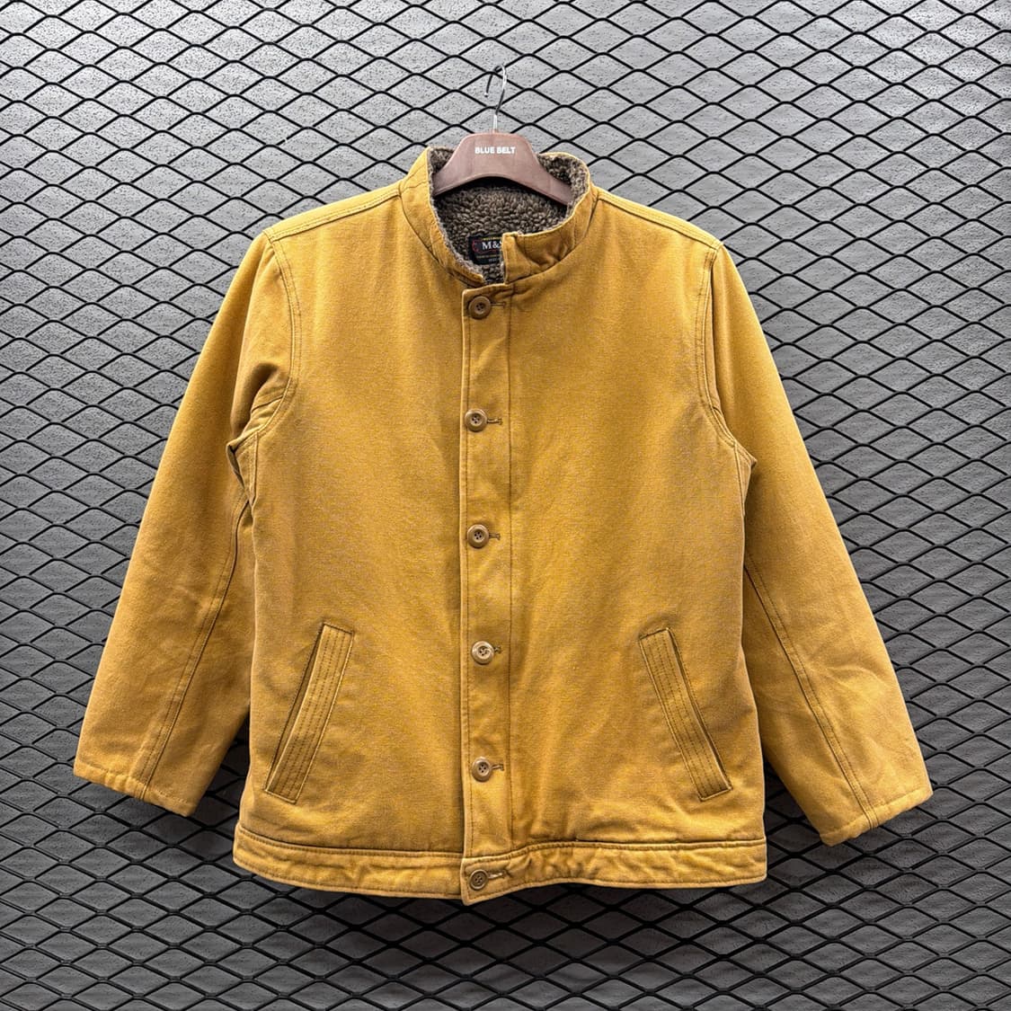 스탠카라 워크 집업자켓 보아안감 윈드가드 5버튼 디테일 상품이미지2