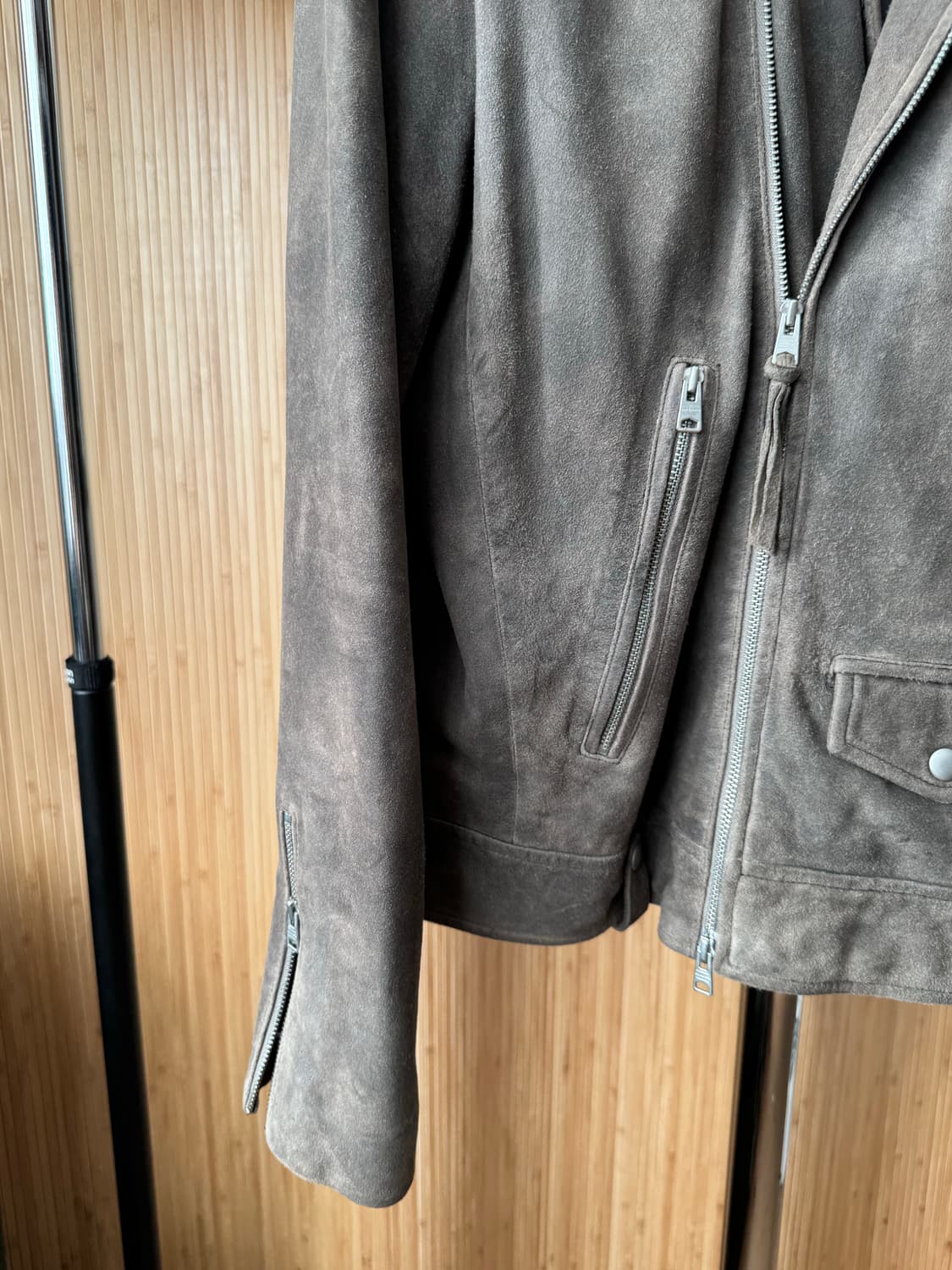 올세인츠 카노 스웨이드 바이커 자켓 L 상품이미지4