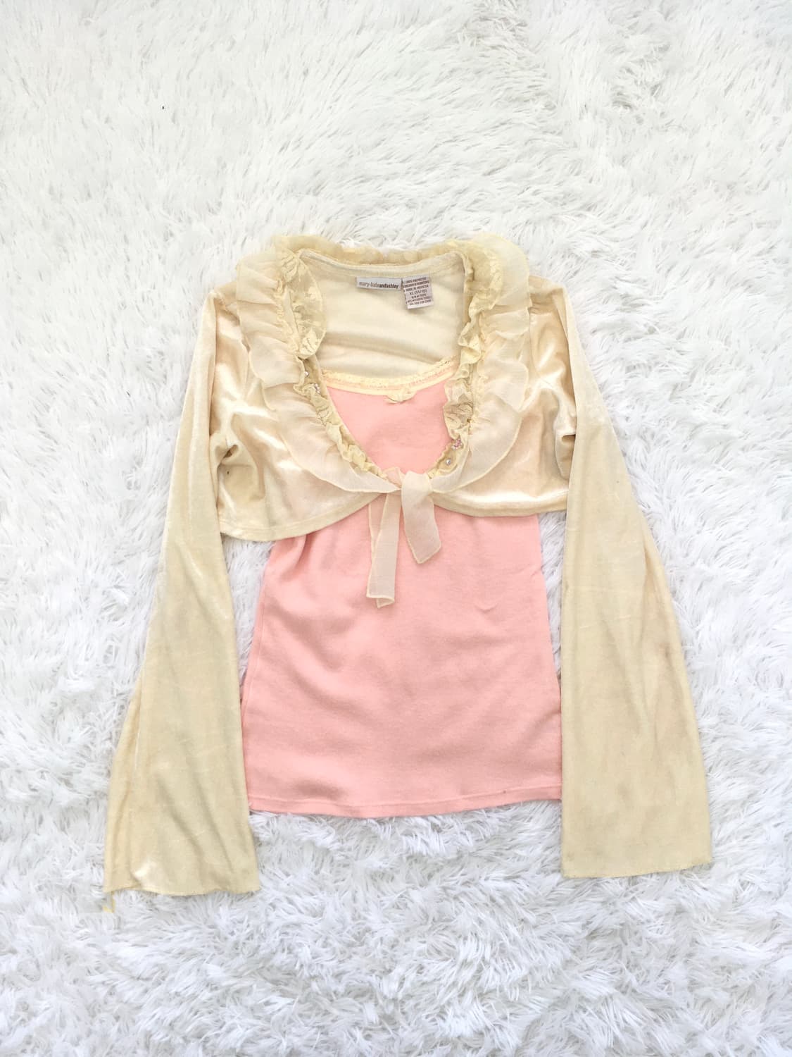 빈티지 히메 갸루 볼레로 가디건 상품이미지5