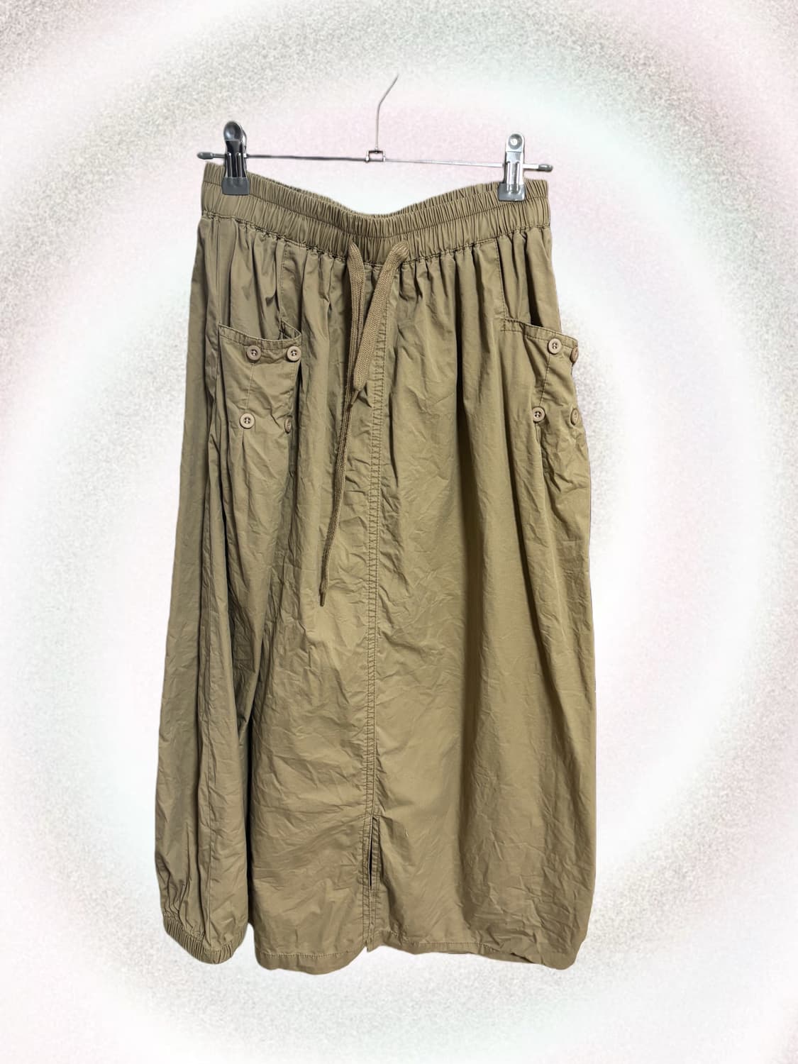 빈티지 카고 버튼 포인트 벌룬 스커트 상품이미지1