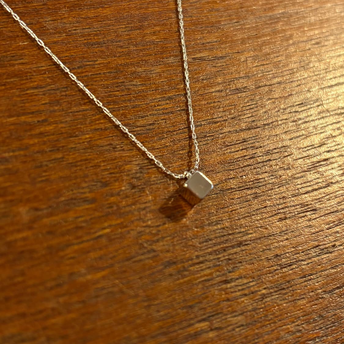 새상품 신주 사각 실버컬러 목걸이 상품이미지4