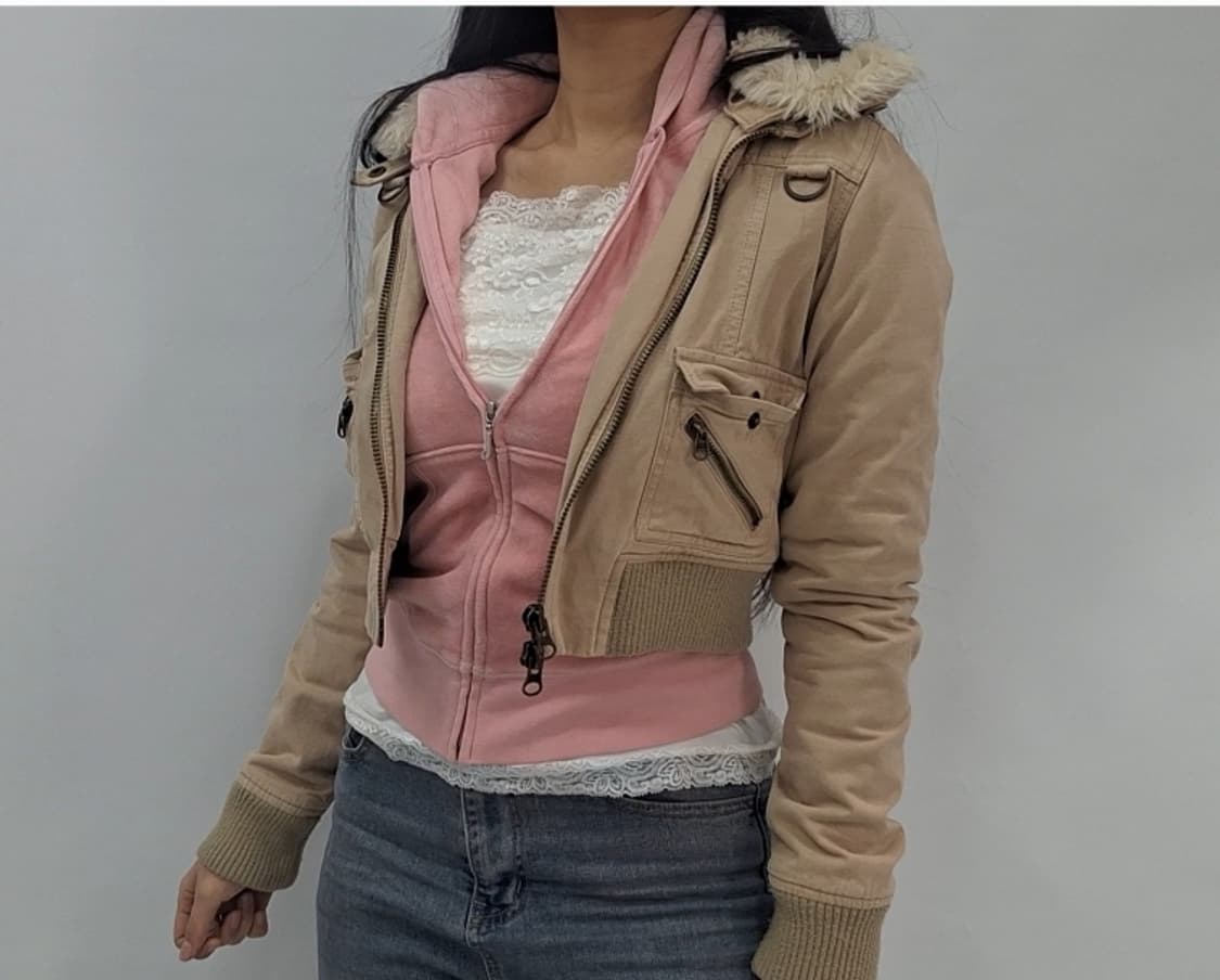 아베크롬비 크롭 자켓 점퍼 봄버 y2k 상품이미지3