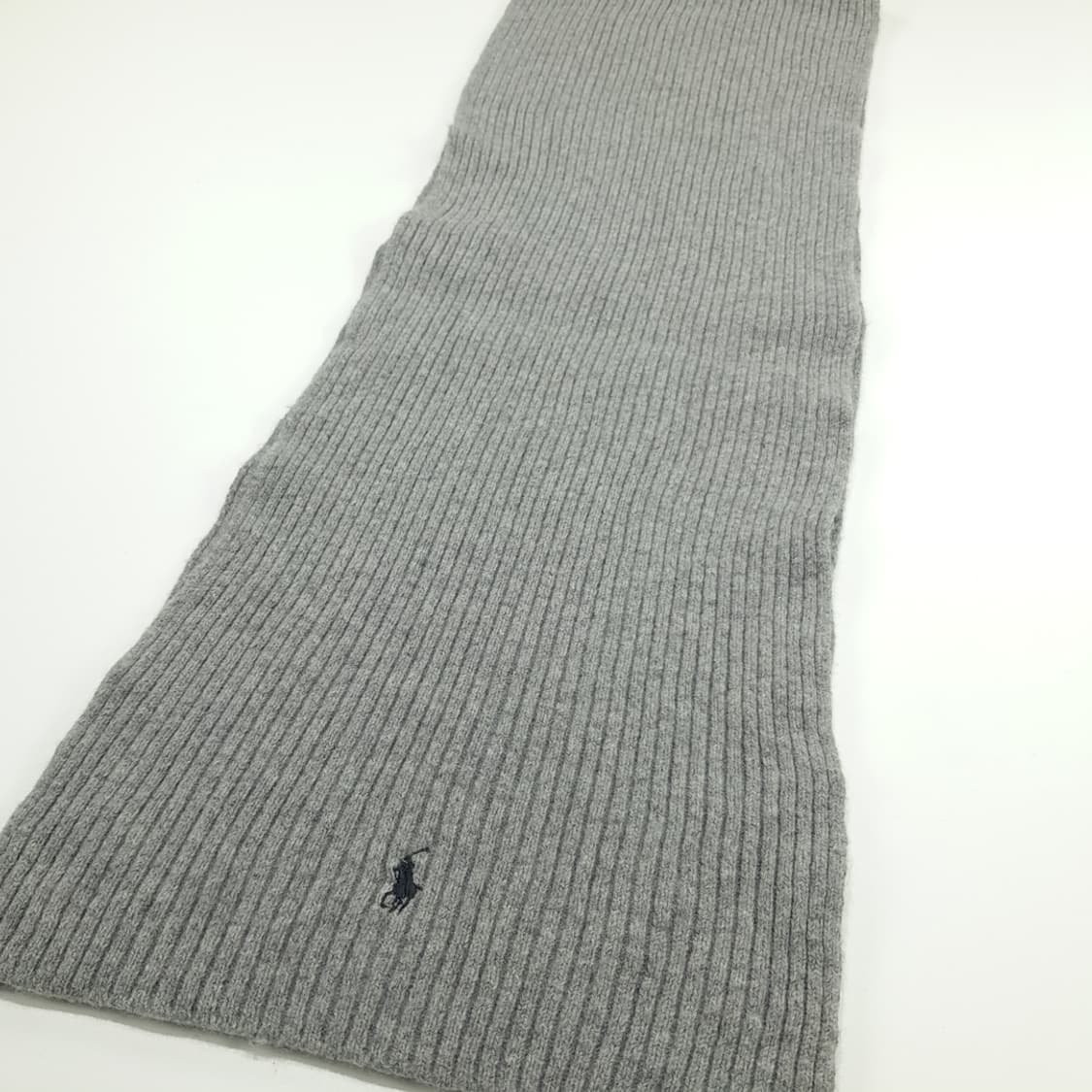 MX177 폴로 랄프로렌 그레이 리브그 니트 목도리 머플러 상품이미지6