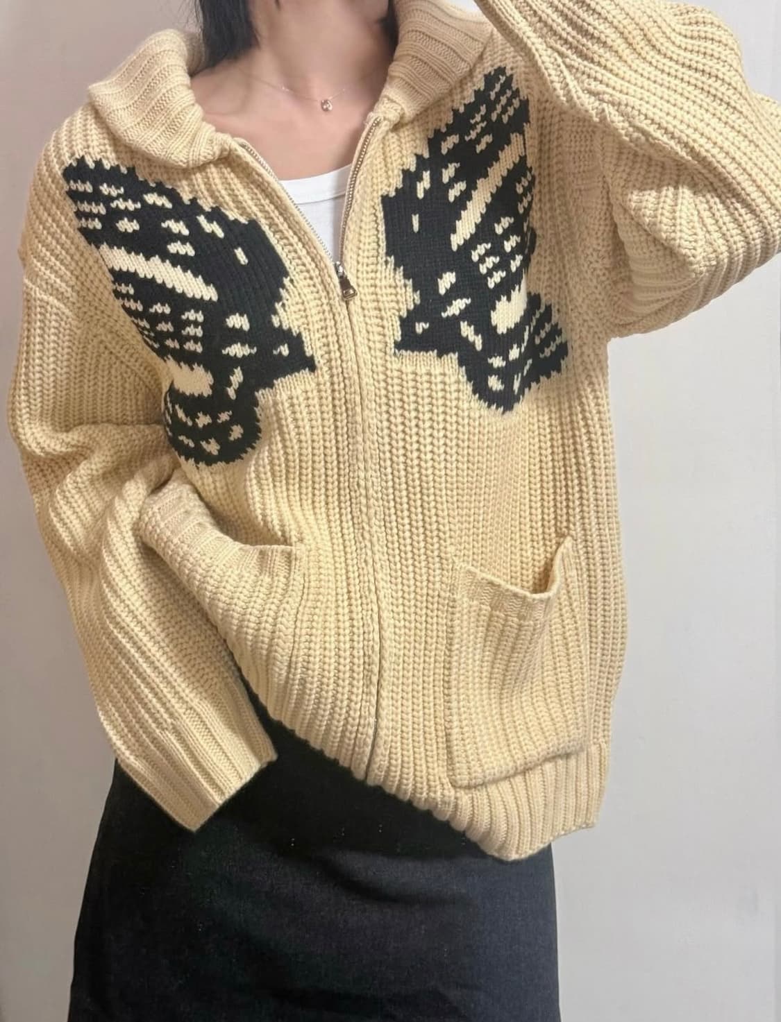 RIFF 니트집업 상품이미지1