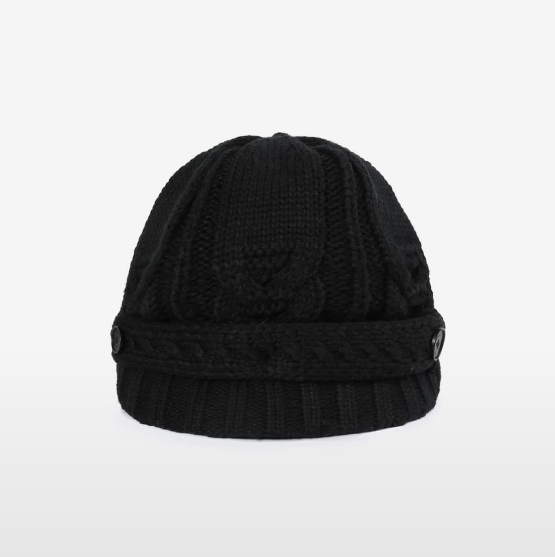 미세키서울 Cable knit beret BLACK 상품이미지1