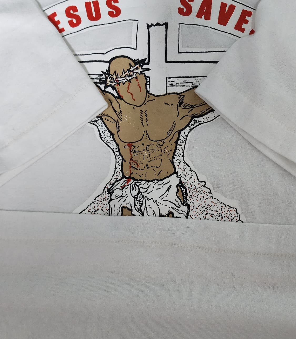 [XL] 90s 지저스 세이브 JESUS 빈티지 티셔츠 상품이미지4
