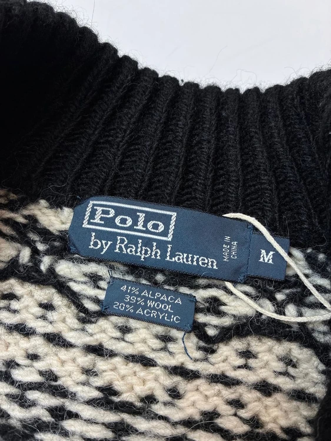 폴로 랄프로렌 90s 에스닉 패턴 핸드메이드 니트 가디건 PN5135 상품이미지5