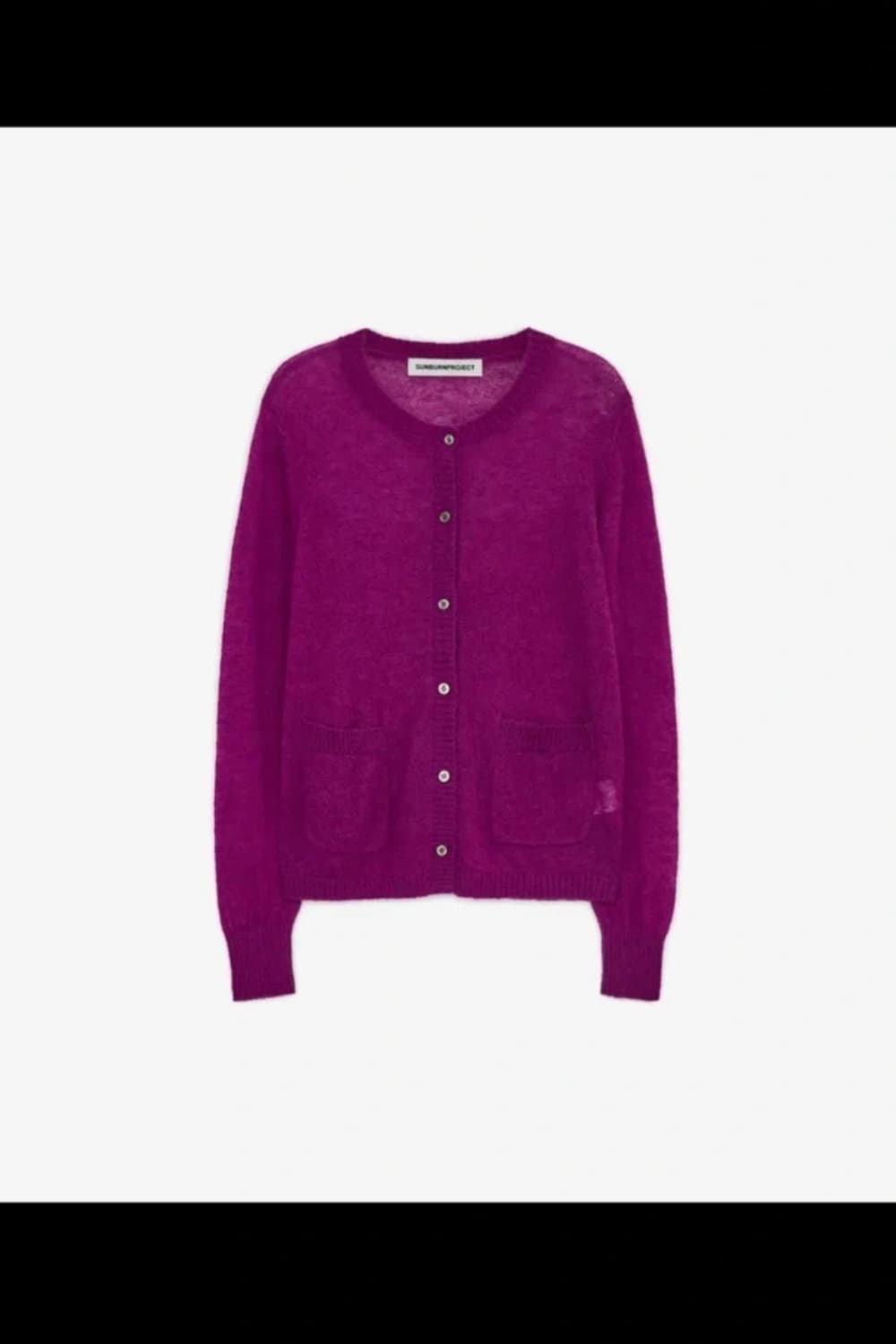 썬번프로젝트 퍼플 가디건Mohair Sheer Cardigan, MAGE 상품이미지2