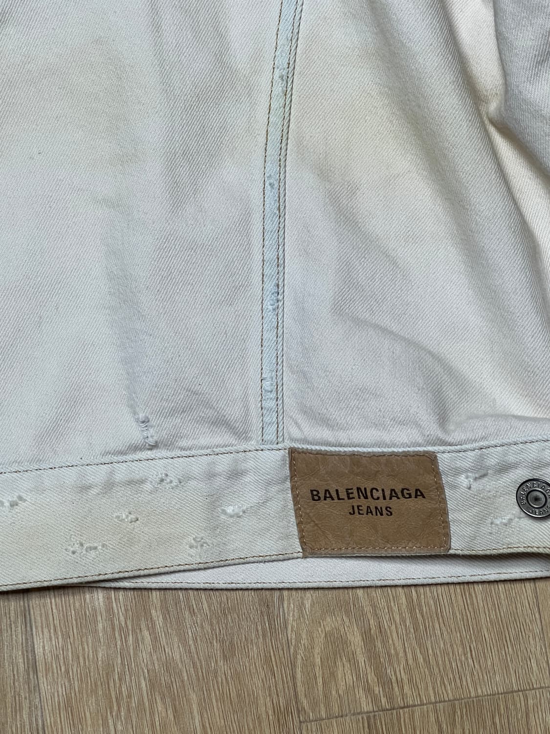 발렌시아가 크림 데님자켓 38 상품이미지6